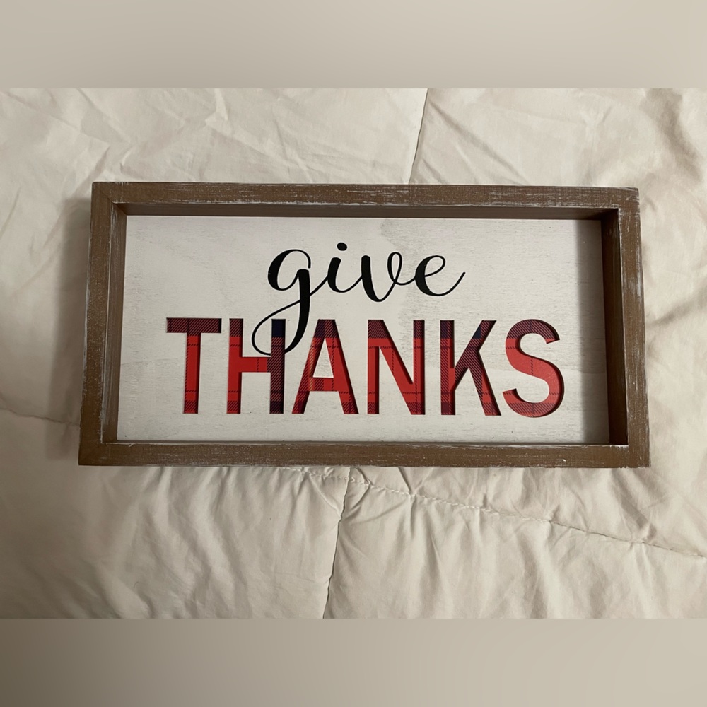 🦃 Give Thanks Decorative Sign